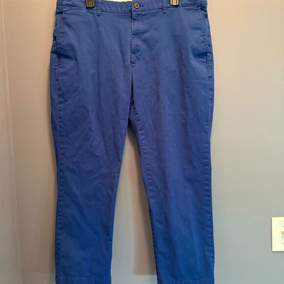 Goodthreads Men's Blue Chino Pants Size 38 Straight Fit 27 Inseam - Picture 1 of 9